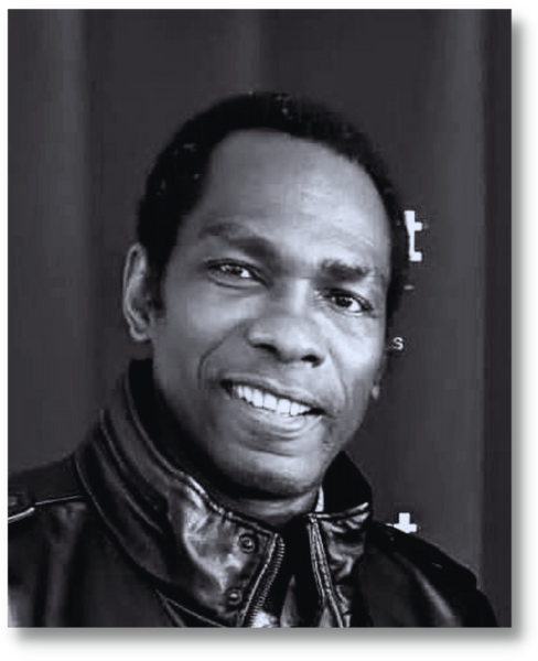 a black and white picture of Jonah Okpara, the author of the self help book say no to negativity and win the fight in your head